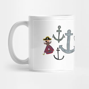 Pete the part-time pirate - anchors Mug